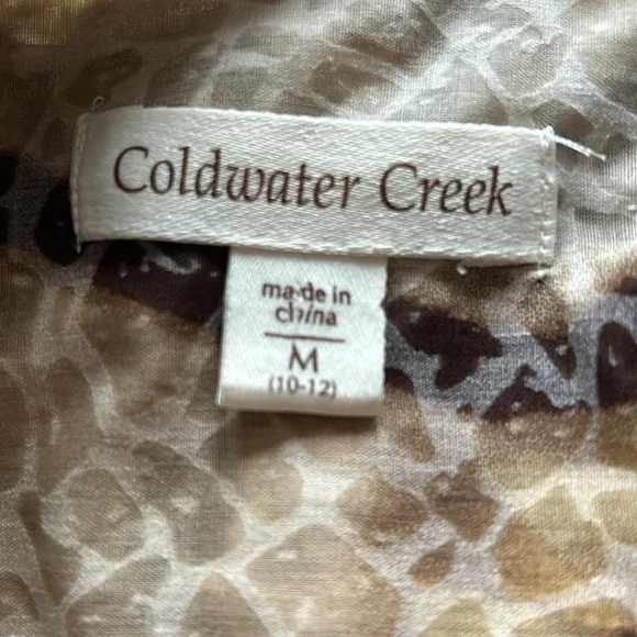 Cold Water Creek size Medium women’s blouse preloved tunic style - Picture 7 of 8